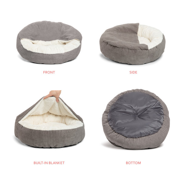 Best Friends by Sheri Cozy Cuddler Mason Microfiber Hooded Blanket Cat and Dog Bed & Reviews